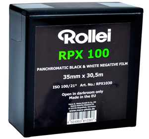 Rollei RPX 100 Black + White 35mm Film - 30.5 Metre Bulk Roll