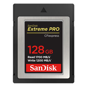 SanDisk 128GB Extreme Pro CF Express Pro Type B Memory Card