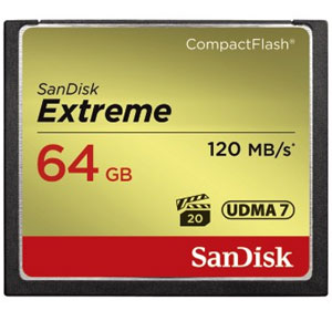 Sandisk Compact Flash (CF) 64GB Extreme Memory Card