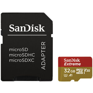 Sandisk 32GB Micro SDHC Extreme UHS-3 V30 A1 (100MB|s) + Adapter