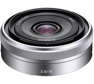 Sony 16mm F2.8 Pancake Lens (E Mount)