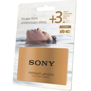 Sony 3 Year Extended Warranty - Digital Imaging