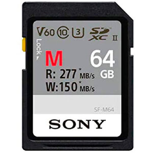 Sony SF-M 64GB UHS-3 V60 SDXC Memory Card (277MB|sec)