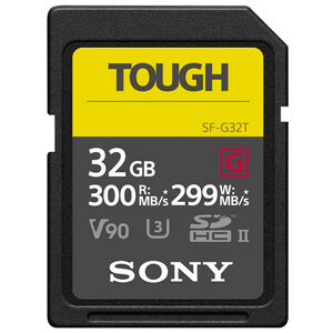 Sony Tough SF-G 32GB UHS-3 SDHC Memory Card (300MB|sec)