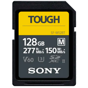 Sony Tough SF-M 128GB UHS-3 SDXC Memory Card (277MB|sec)