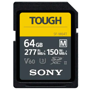 Sony Tough SF-M 64GB UHS-3 SDXC Memory Card (277MB|sec)