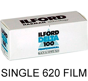 FPP Ilford Delta 100 620 Black & White Neg Film (Single Roll)