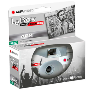 Agfaphoto LeBox Black + White Disposable Camera