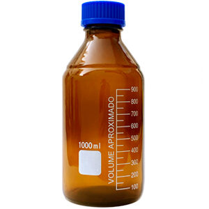 Fotoimpex Brown Glass Storage Bottle With Screw Top 1000ml