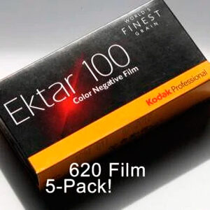 FPP Kodak Professional Ektar 100 Colour Neg 620 Film (5 Pack)