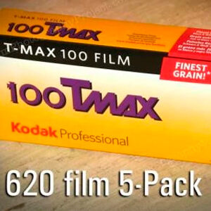 FPP Kodak Professional T-Max 100 BW 620 Film (5 Pack)