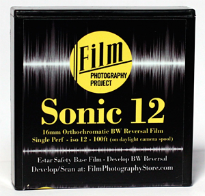 FPP Sonic 12 BW Reversal Single Perf 16mm Film