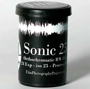 FPP Sonic 25 Orthochromatic Black & White 35mm Film