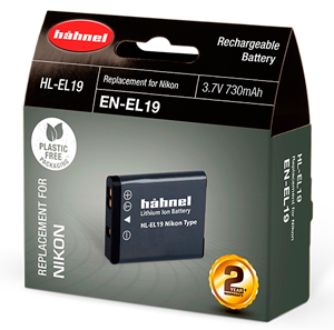 Hahnel HL-EL19 (EN-EL19) Lithium Ion Rechargeable Battery