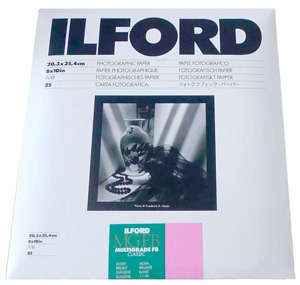 Ilford Multigrade FB Classic Glossy 8x10 Inch Paper - 25 Sheets