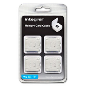Integral MicroSD Memory Card Cases (Quad Box)