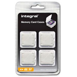 Integral SD Memory Card Cases (Quad Box)