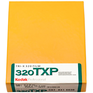 Kodak Professional TRI-X 320 TXP 4x5 Inch Sheet Film (50 Sheets)