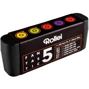 Rollei Fantastic 5 Black + White 35mm Film Bundle + Black Case