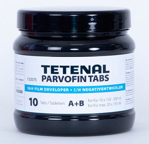 Tetenal Parvofin Developer Tablets For B&W Films (10 Tabs)