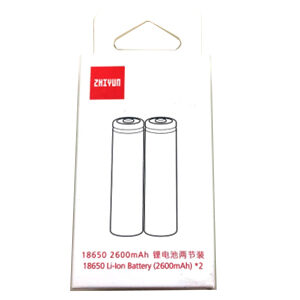 Zhiyun 18650 3.7V 2600mAh Li-ion Battery (Pack Of 2)