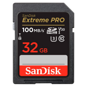 Sandisk 32GB Extreme Pro UHS-3 V30 SDHC Memory Card (100Mb|s)
