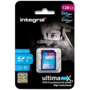 Integral 128GB Ultima Pro X2 SDXC Memory Card (280MB|sec)