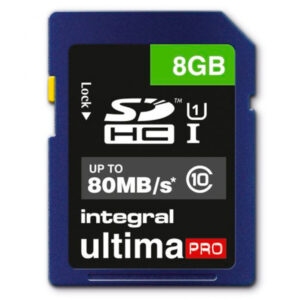 Integral 8GB UltimaPro SDHC Memory Card (80MB|sec)