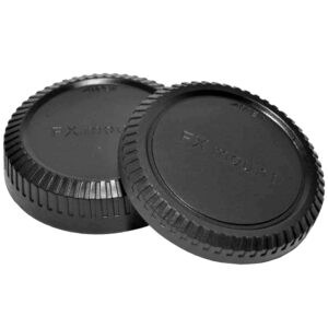 Kood Rear Lens Cap And Body Cap Set For Fuji X Mount