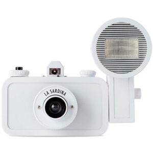 Lomography La Sardina Camera & Flash DIY White