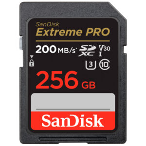 Sandisk 256GB Extreme Pro UHS-3 V30 SDXC Memory Card (200MB|sec)