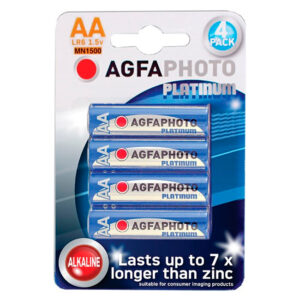 AgfaPhoto Platinum AA Alkaline Batteries - Pack Of 4