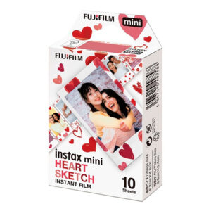 Fujifilm Instax Mini Film - Heart Sketch (10 Shots)