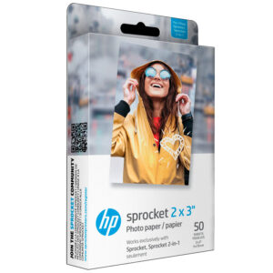 HP Sprocket Photo Paper (2 x 3") Pack Of 50 Sheets