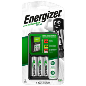 Energizer Maxi Charger With 4x 1300mAh Rechargeable AA Batteries
