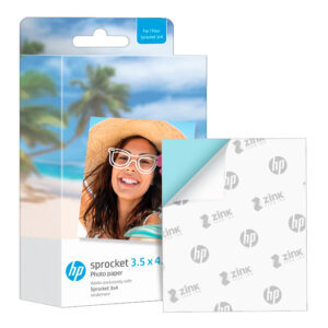 HP Sprocket Photo Paper (3.5 x 4.25") Pack Of 50 Sheets
