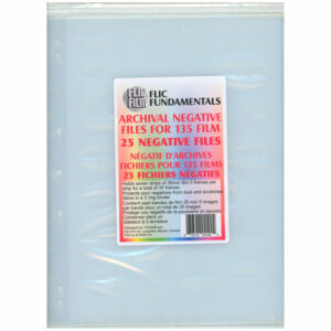 Flic Film Archival Negative Files For 35mm Film (25 Sheets)