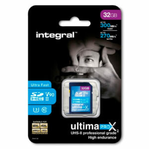 Integral 32GB Ultima Pro X2 SDHC Memory Card (300MB|sec)