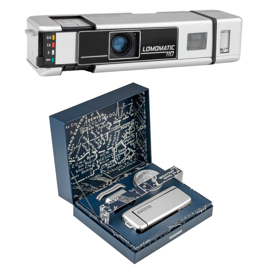 Lomography Lomomatic 110 Metal Camera & Flash