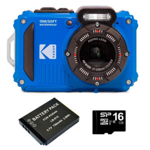 Kodak PixPro WPZ2 Blue With Spare Battery & 16Gb MicroSD Card