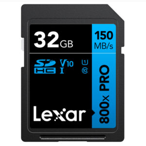 Lexar 32GB SDHC 800x Speed Pro Blue Memory Card (150MB|s)