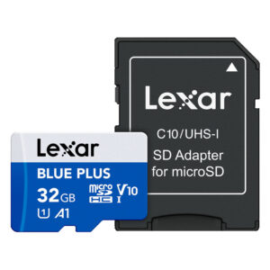 Lexar Blue Plus Series UHS-I 32GB MicroSDHC Card (100MB/s)