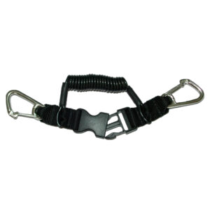 Nautilus Coil Lanyard With Two Stainless Steel Clips