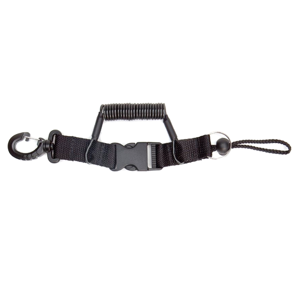 XS Scuba Coil Lanyard - Plastic Clip / Split Ring