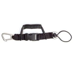 XS Scuba Coil Lanyard - Stainless Steel Clip / Split Ring