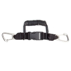 XS Scuba Coil Lanyard - With Two Stainless Steel Clips