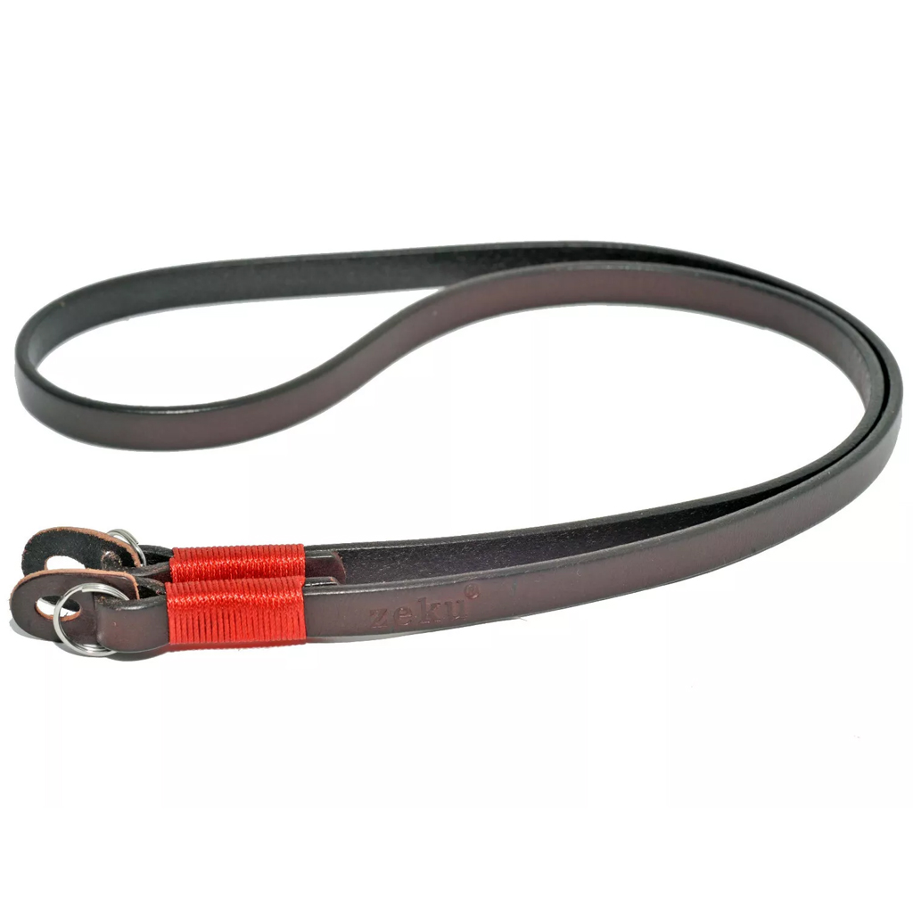Kood Zeku 12mm Wide Leather Camera Neck Strap Coffee