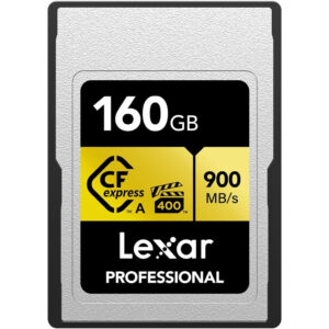 Lexar Professional 160GB CFexpress Type A Gold Series Card (900Mb/s)