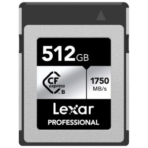 Lexar Professional 512GB CFexpress Type B Silver Series Card (1750Mb/s)