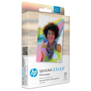 HP Sprocket Photo Paper (2.3 x 3.4") Pack Of 20 Sheets